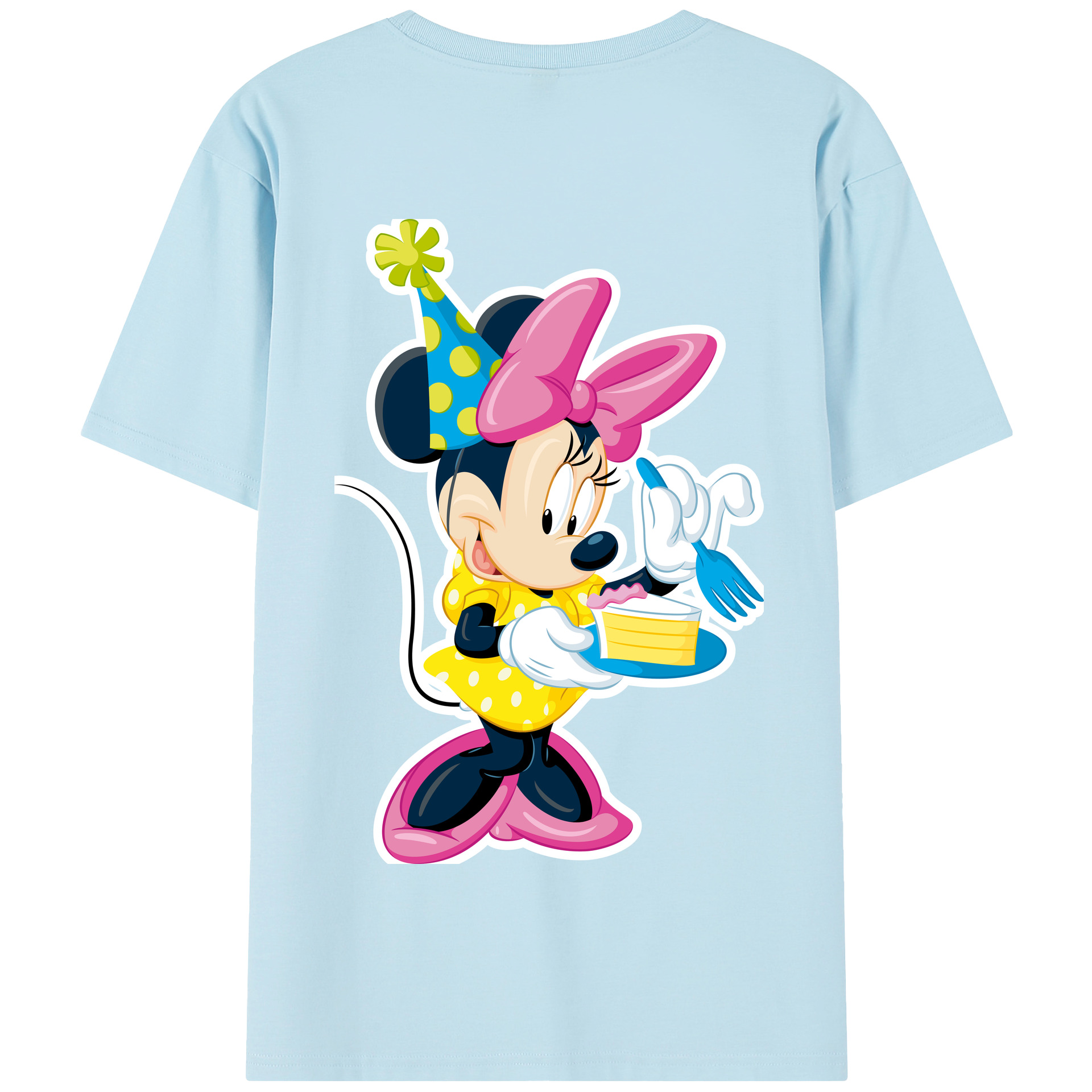 （画像用） ミッキーマウス Mickey Mouse 綿100％半袖Tシャツ（背面プリント）
